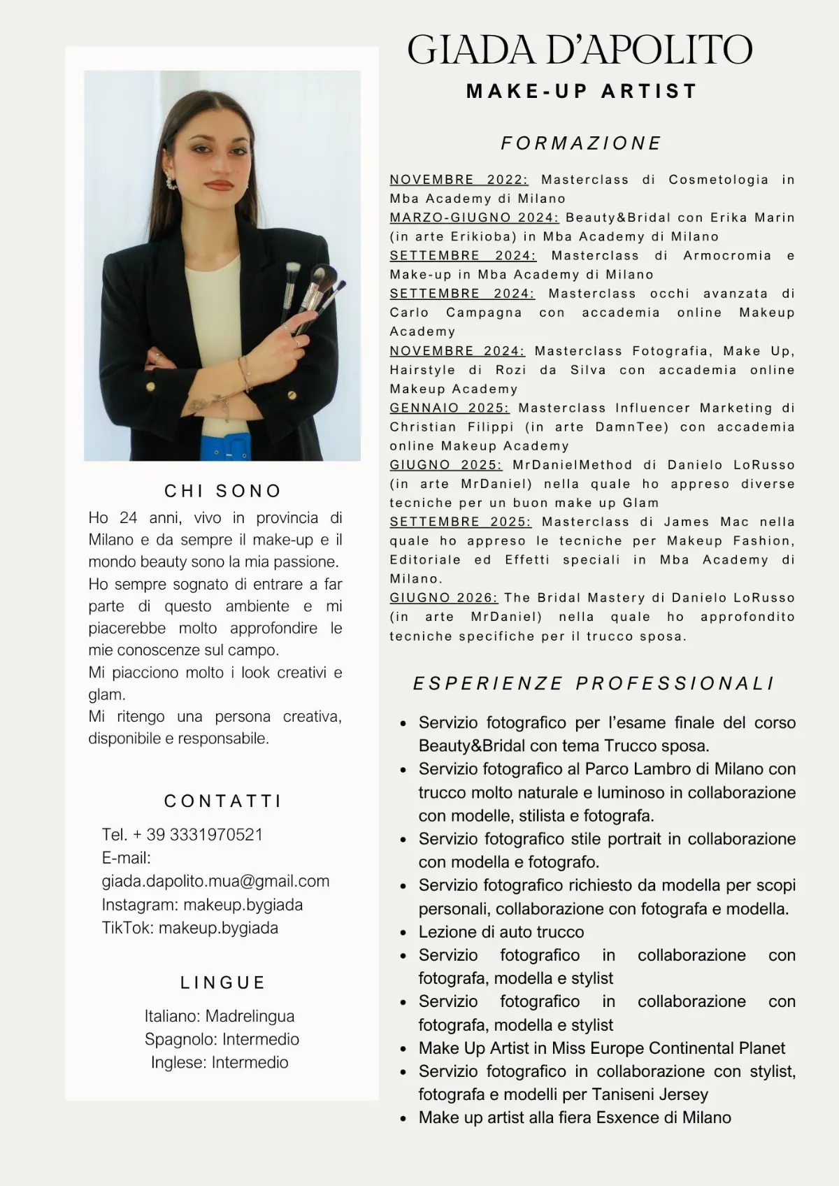 Lavoro di make-up 1 realizzato da Make-Up by Giada